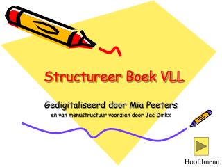 Structureer Boek VLL