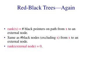 Red-Black Trees—Again