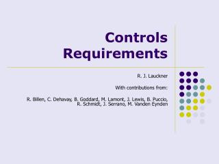 Controls Requirements