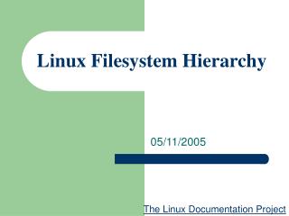 Linux Filesystem Hierarchy