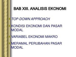 BAB XIII. ANALISIS EKONOMI