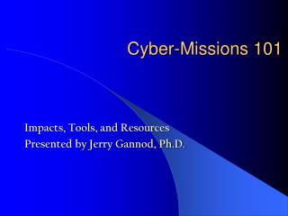 Cyber-Missions 101