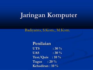 Jaringan Komputer