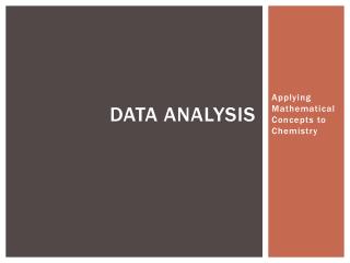 Data Analysis