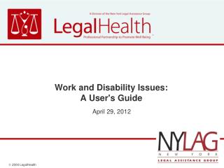 Work and Disability Issues: A User's Guide