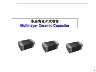 多层陶瓷片式电容 Multi-layer Ceramic Capacitor