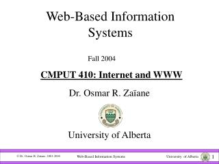 Web-Based Information Systems