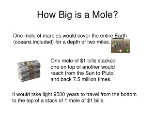 How Big is a Mole?