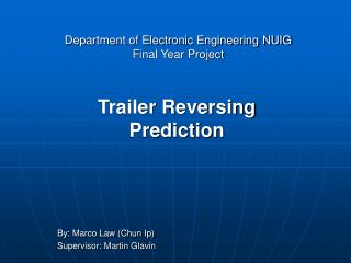 Department of Electronic Engineering NUIG Final Year Project