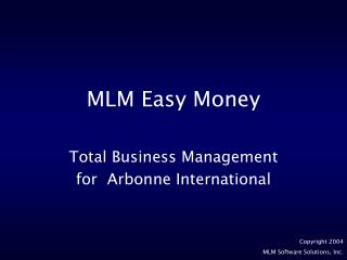 MLM Easy Money