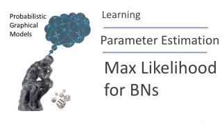 Max Likelihood for BNs