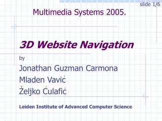 3D Website Navigation