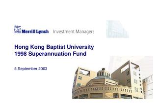 Hong Kong Baptist University 1998 Superannuation Fund