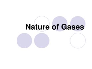 Nature of Gases