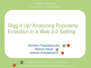 Digg it Up! Analyzing Popularity Evolution in a Web 2.0 Setting