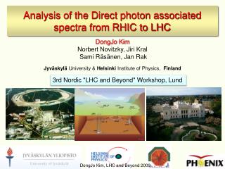 Analysis of the Direct photon associated spectra from RHIC to LHC