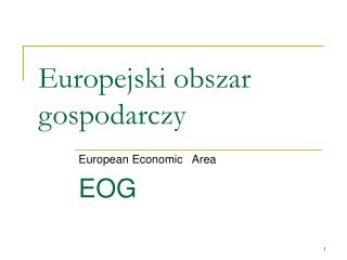 Europejski obszar gospodarczy