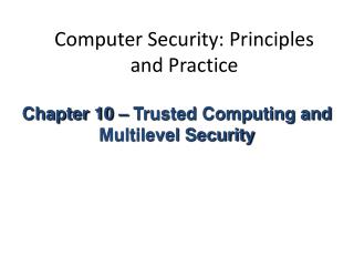 Computer Security: Principles and Practice