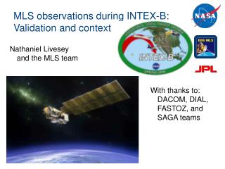 MLS observations during INTEX-B: Validation and context