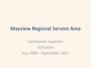 Mayview Regional Service Area
