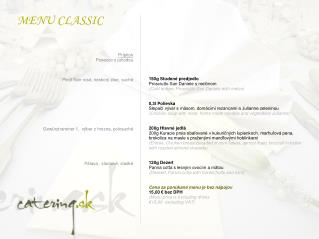MENU CLASSIC