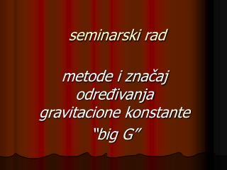 seminarski rad