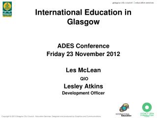 International Education in Glasgow