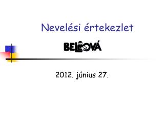 Nevelési értekezlet