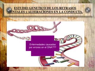 ESTUDIO GENETICO DE LOS RETRASOS MENTALES y ALTERACIONES EN LA CONDUCTA.