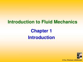 Introduction to Fluid Mechanics