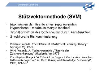 Stützvektormethode (SVM)