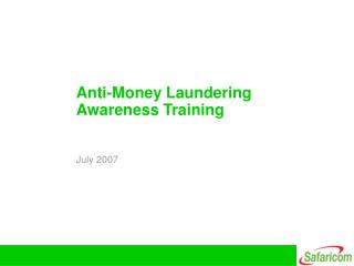 Anti-Money Laundering Awareness Training