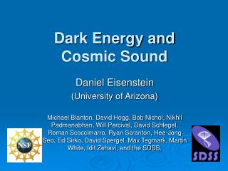 Dark Energy and Cosmic Sound