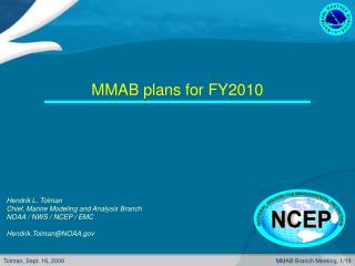 MMAB plans for FY2010