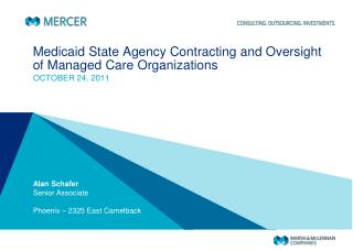 Medicaid State Agency Contracting and Oversight of Managed Care Organizations