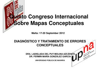 Q uinto Congreso Internacional Sobre Mapas Conceptuales