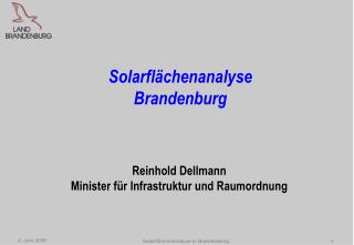 Solarflächenanalyse Brandenburg