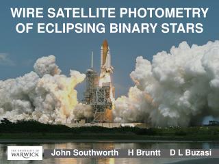 WIRE SATELLITE PHOTOMETRY OF ECLIPSING BINARY STARS