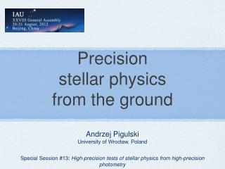 Precision stellar physics from the ground