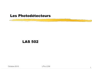 Les Photodétecteurs