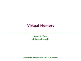Virtual Memory