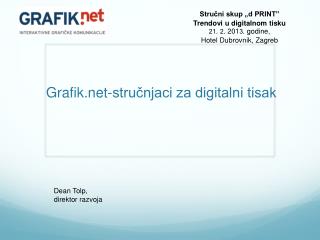 Grafik-stručnjaci za digitalni tisak