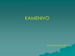 KAMENIVO