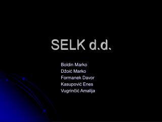 SELK d.d.