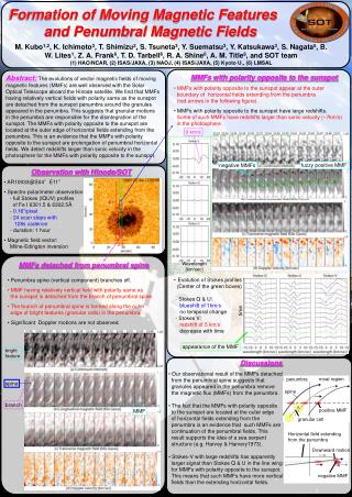 Formation of Moving Magnetic Features and Penumbral Magnetic Fields