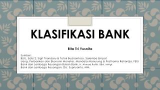 klasifikasi Bank