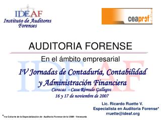 AUDITORIA FORENSE