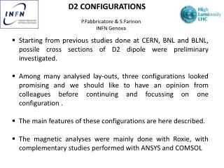 D2 CONFIGURATIONS