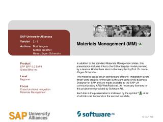 Materials Management (MM)