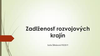 Zadlženosť rozvojových krajín